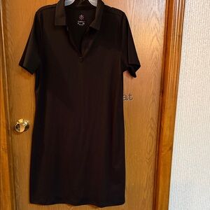 Isaac Mizrahi Black Polo Shirt